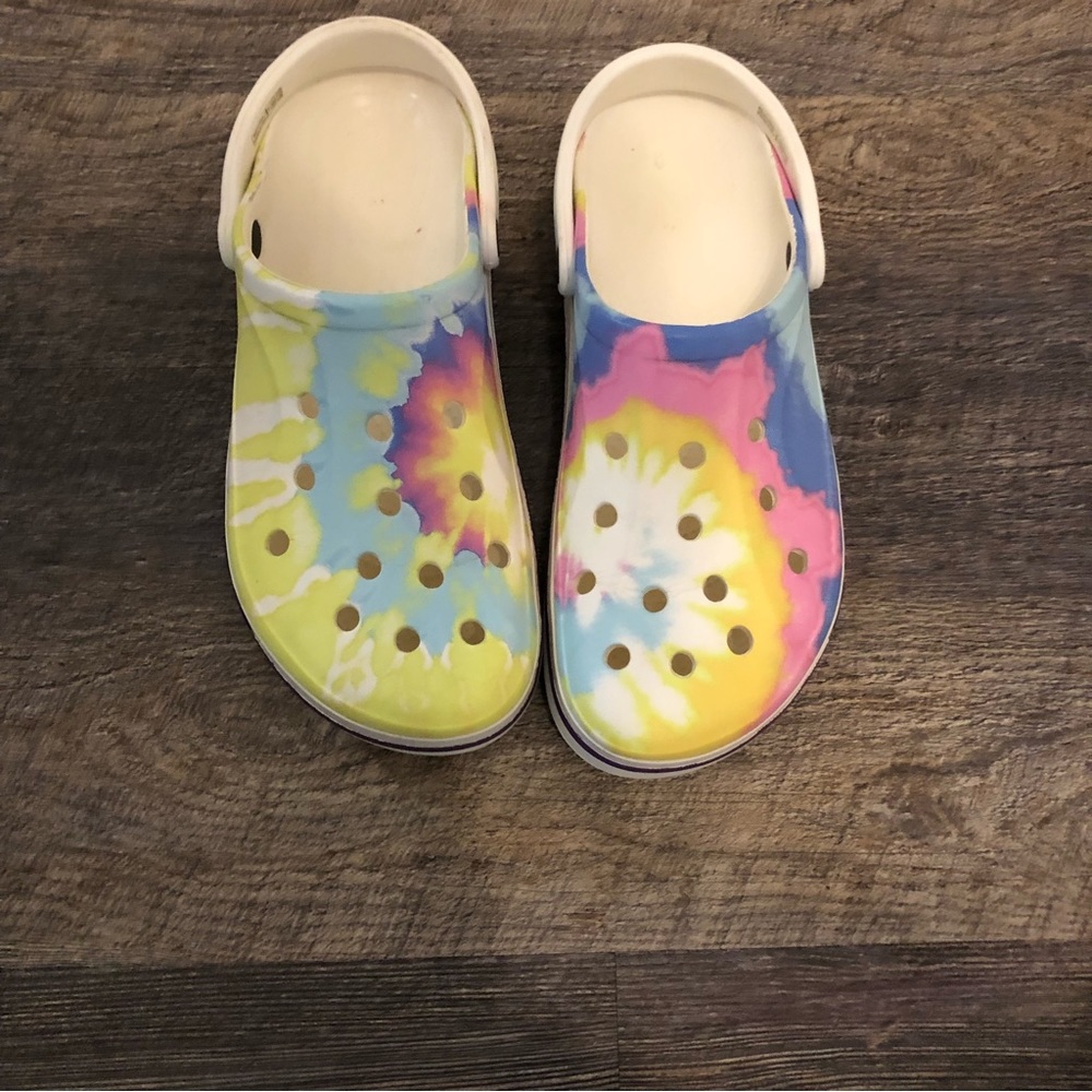 CROCS Colorful Tie-Dye Slip-Ons